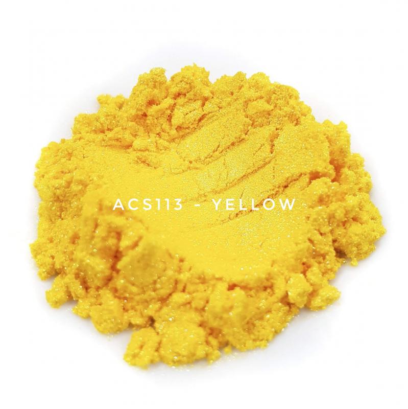 Косметический пигмент ACS113 Yellow (Желтый), 10-60 мкм