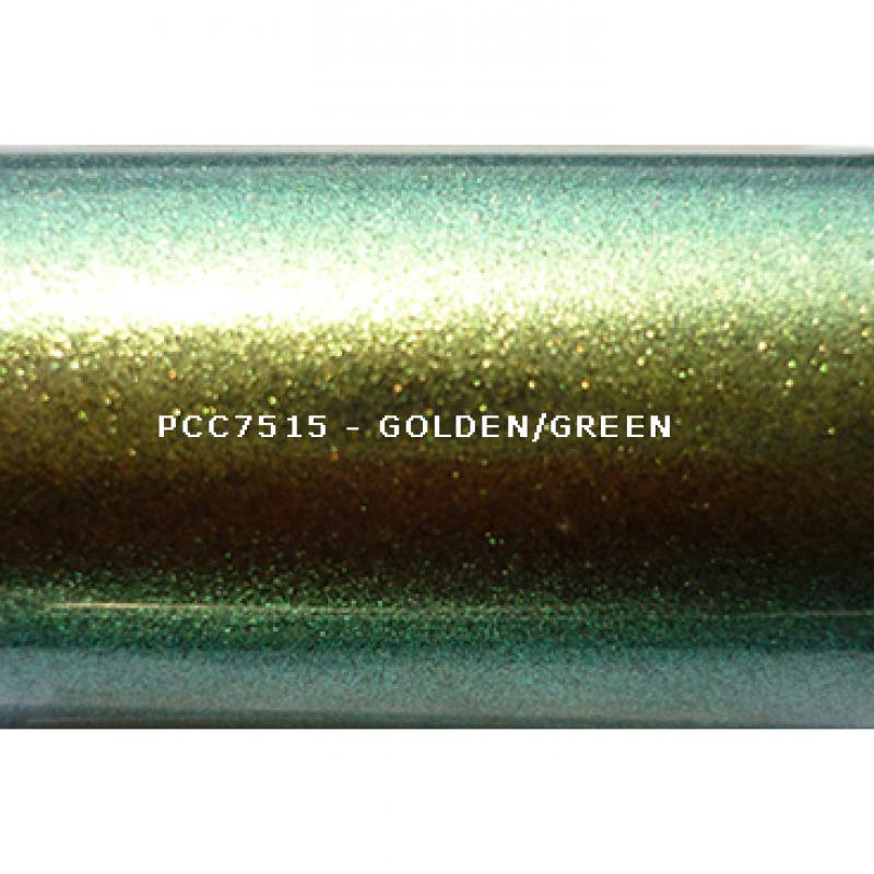Косметический пигмент PCC7515 Golden/Green (Золотистый/зеленый), 30-115 мкм