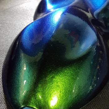 Пигмент ''суперхамелеон'' PCCSS054 - Золотисто-зеленый / Синий , 15-25 мкм (Jade Blue)