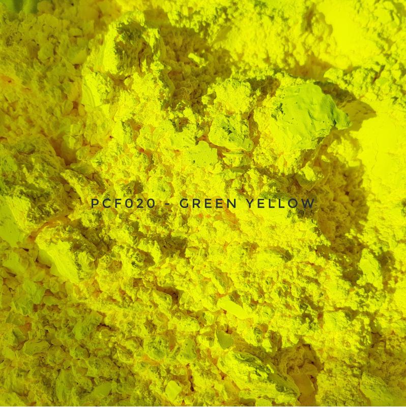 Косметический пигмент PCF020 Green Yellow (Зелено-желтый), 1-2 мкм