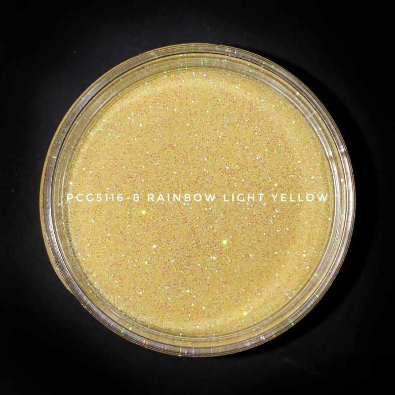 Косметический глиттер PCG5116-200 Rainbow Light Yellow (Радужный светло-желтый), 200-200 мкм