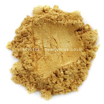 Перламутровый пигмент PCIG308 - Бирюзовое золото, 10-60 мкм (Turquoise Gold)