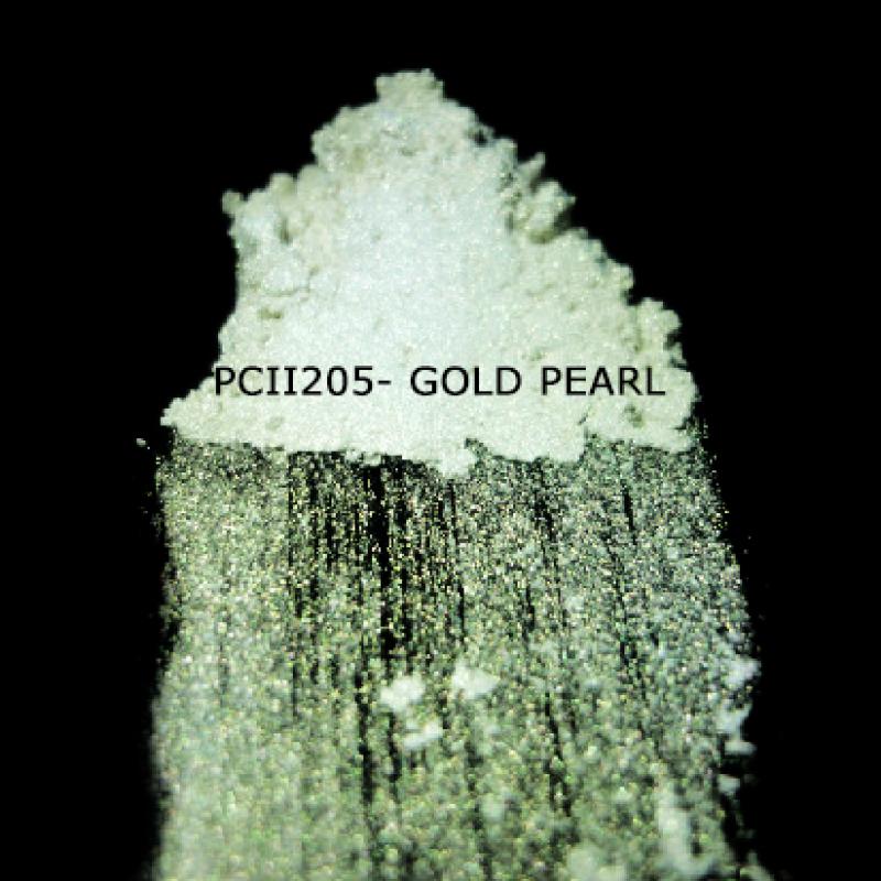 Косметический пигмент PCII205 Gold Pearl (Золотой перламутр), 10-60 мкм