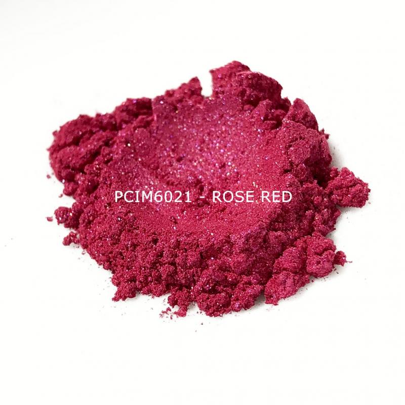Косметический пигмент PCIM6021 Rose Red (Розово-красный), 10-60 мкм