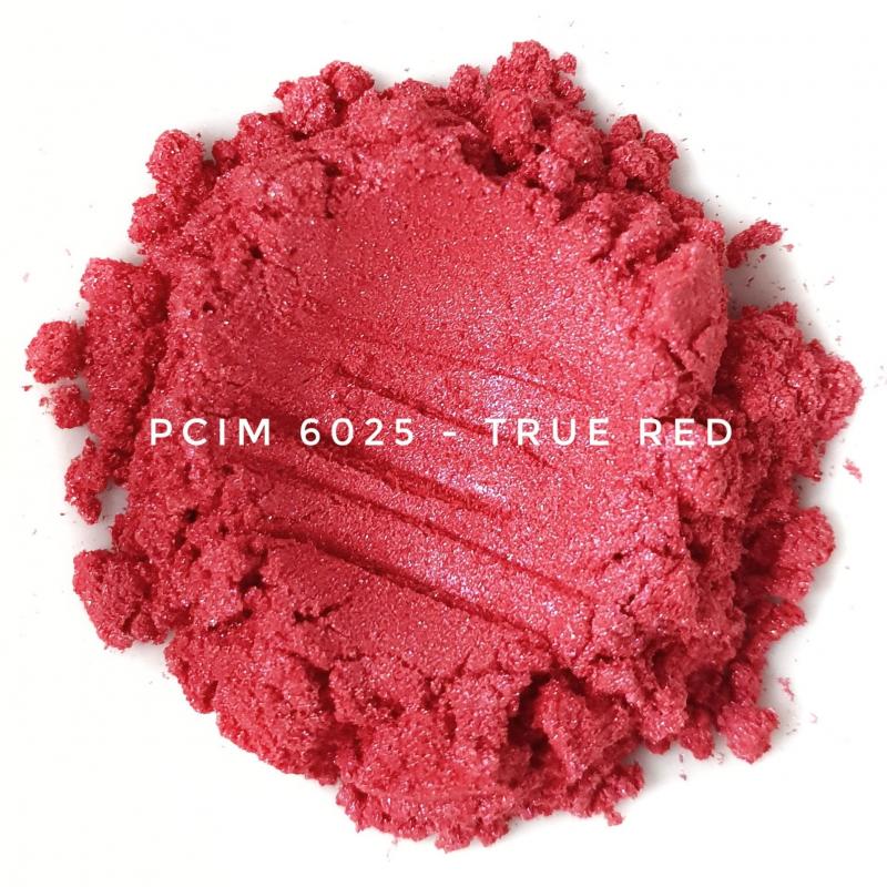 Косметический пигмент PCIM6025 True Red (Истинно-красный), 10-60 мкм