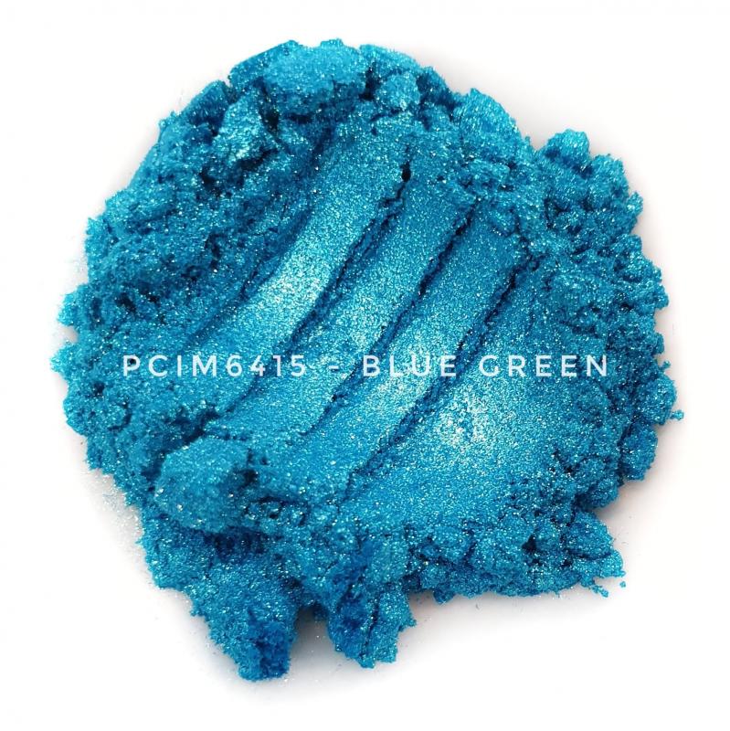 Косметический пигмент PCIM6415 Blue Green (Сине-зеленый), 10-60 мкм