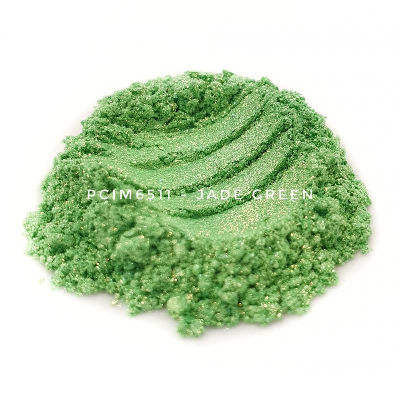 Косметический пигмент PCIM6511 Jade Green (Зеленый нефрит), 10-60 мкм