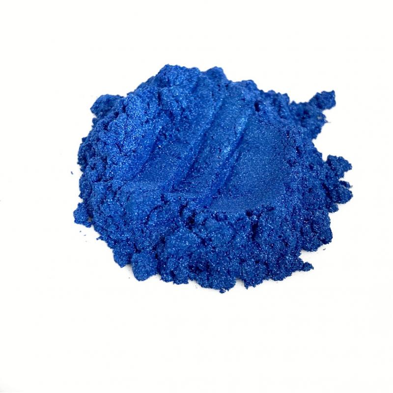 Косметический пигмент PCIM66B1 Luster Blue (Блестящий синий), 10-60 мкм