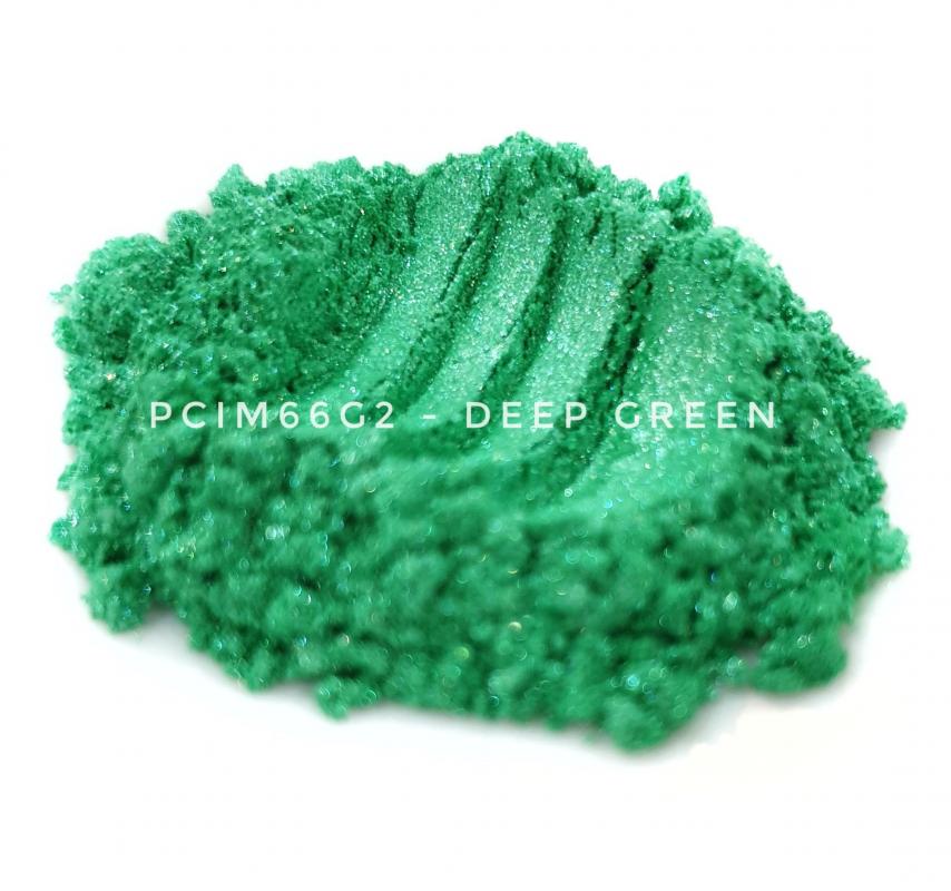 Косметический пигмент PCIM66G2 Deep Green (Глубоко-зеленый), 10-60 мкм