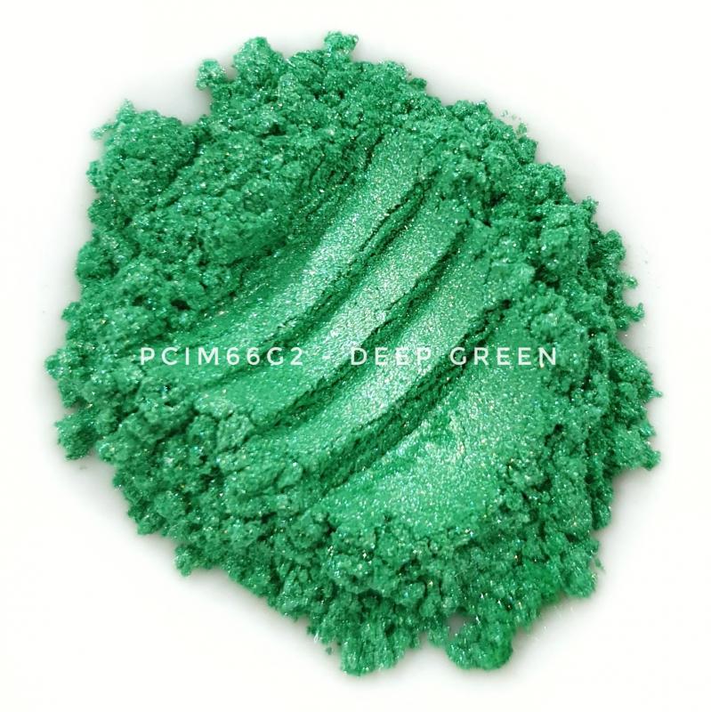 Косметический пигмент PCIM66G2 Deep Green (Глубоко-зеленый), 10-60 мкм