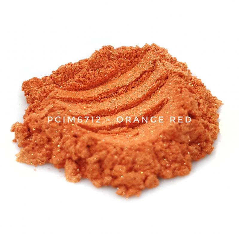 Косметический пигмент PCIM6712 Orange Red (Оранжево-красный), 10-60 мкм