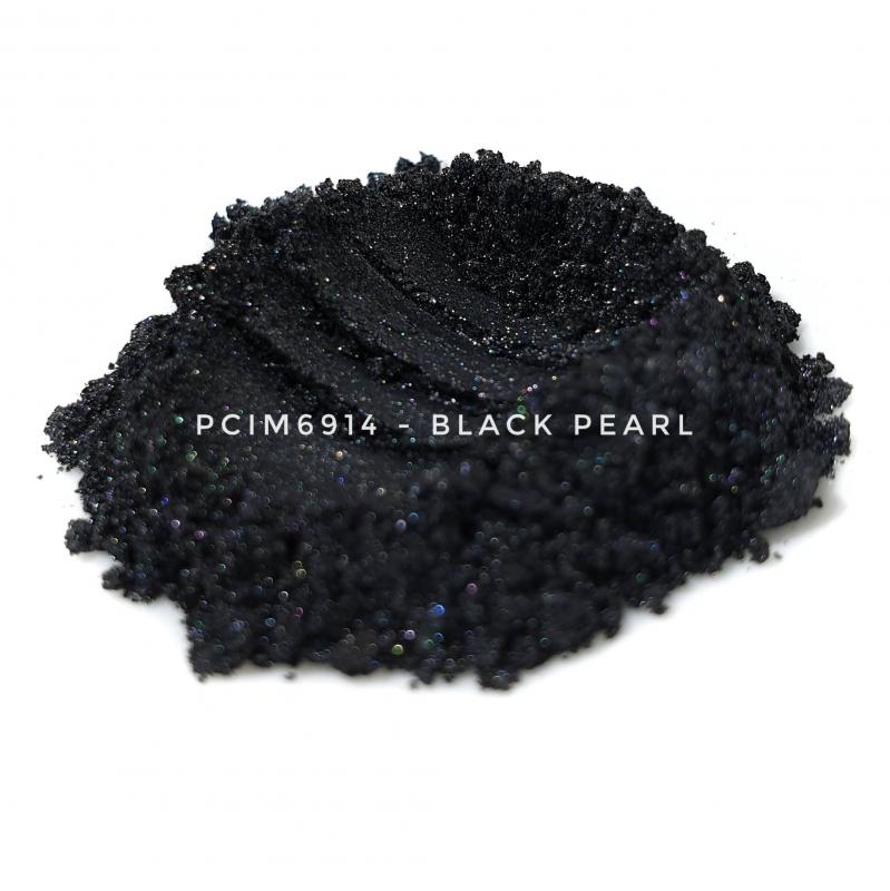Косметический пигмент PCIM6914 Black Pearl (Черный перламутр), 10-60 мкм