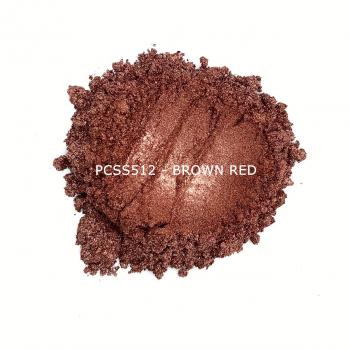 Перламутровый пигмент PCSS512 - Коричнево-красный, 10-60 мкм (Brown Red)