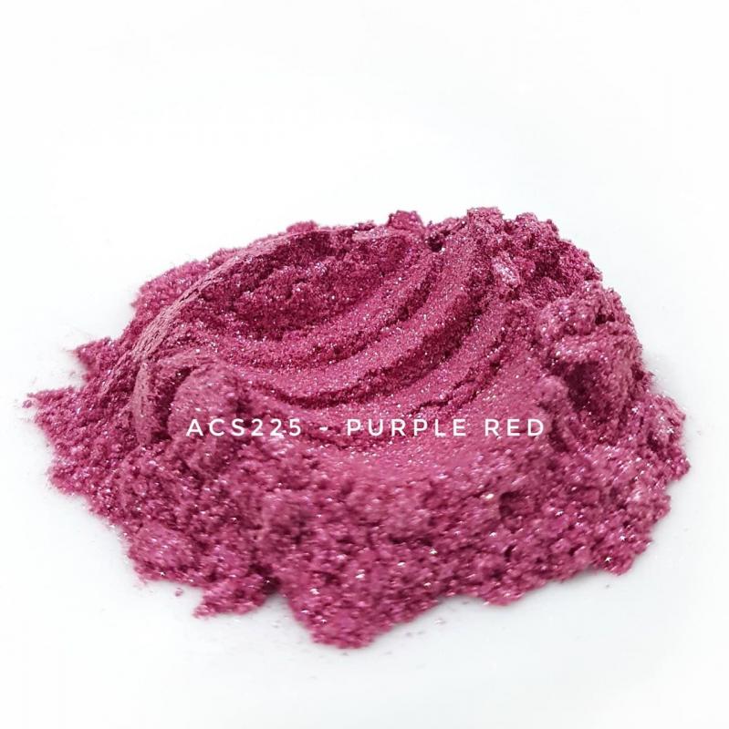 Косметический пигмент ACS225 Purple Red (Пупурно-красный), 10-100 мкм