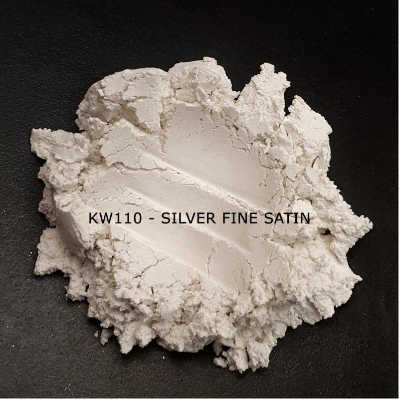 Индустриальный пигмент KW110 Silver Fine Satin (Атласное серебро), 0-15 мкм