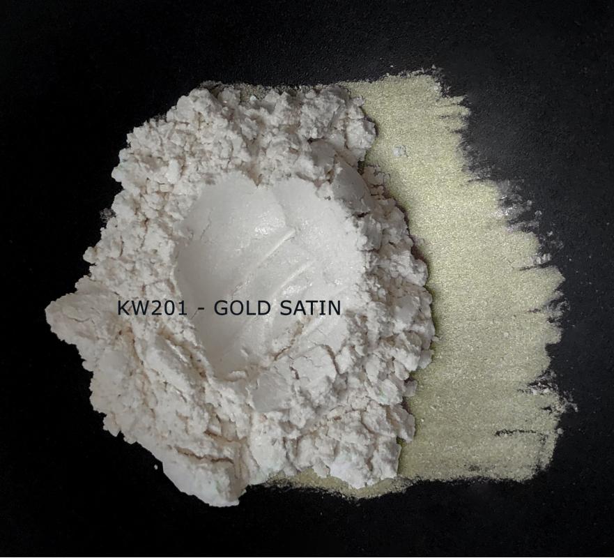 Индустриальный пигмент KW201 Gold satin (Золотой атлас), 5-25 мкм