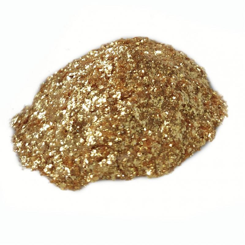 Индустриальный пигмент KW6688 Super Sparkle Gold (Золотой), 200-700 мкм